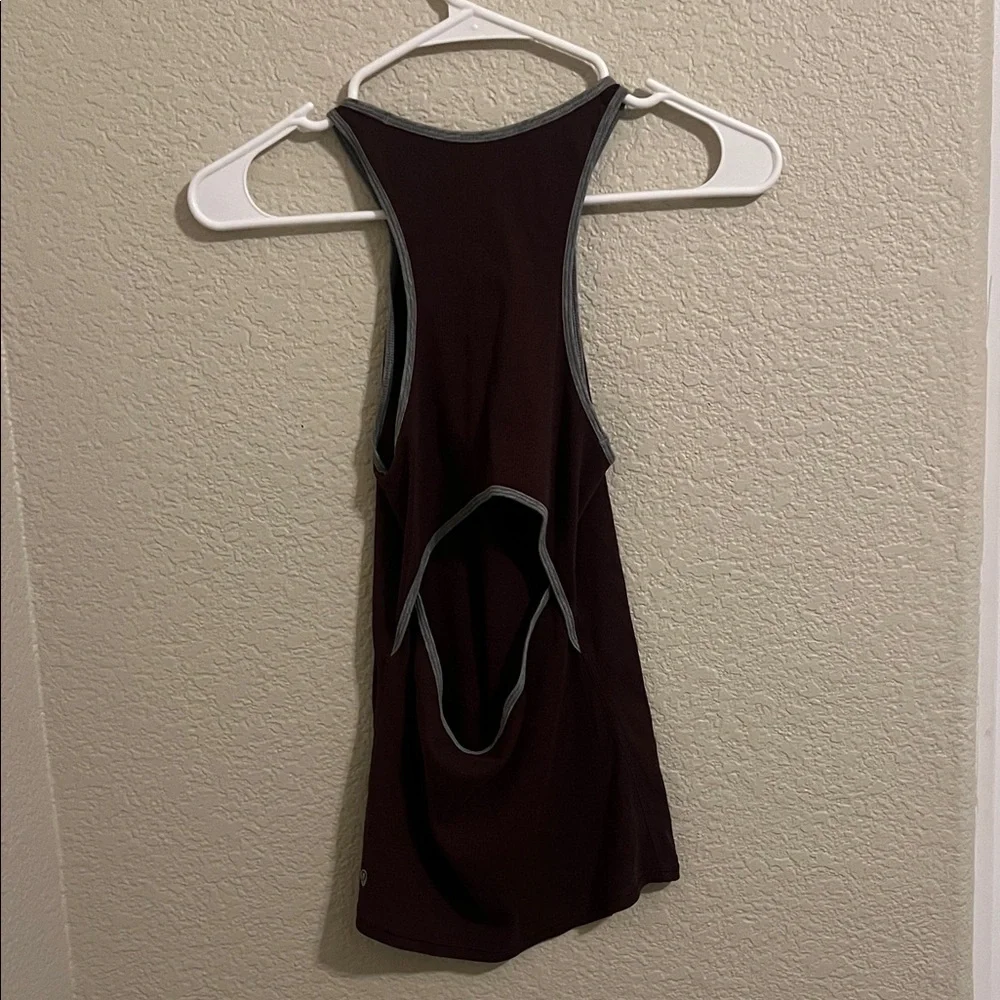 lululemon athletica Black and Gray Tank Top